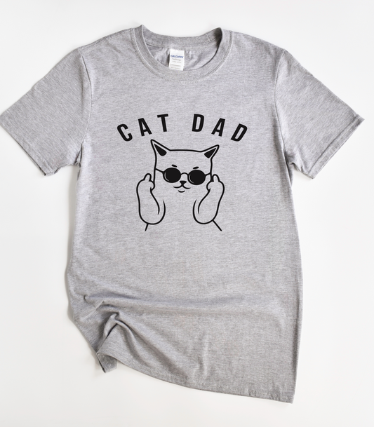 Cat Dad Funny T-Shirt