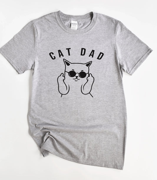 Cat Dad Funny T-Shirt