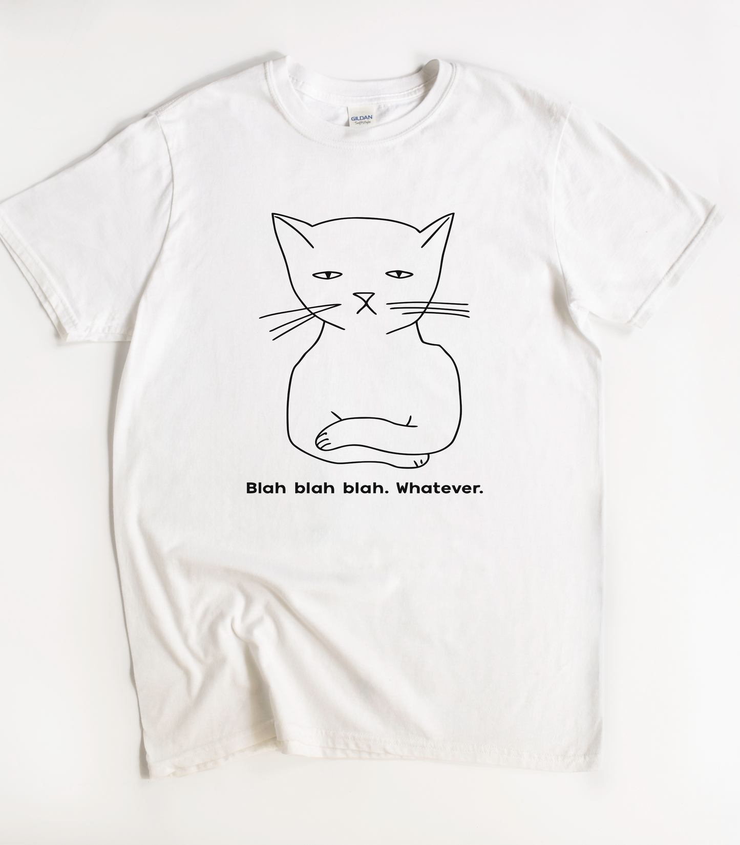Blah Blah Blah Whatever Funny Cat Shirt