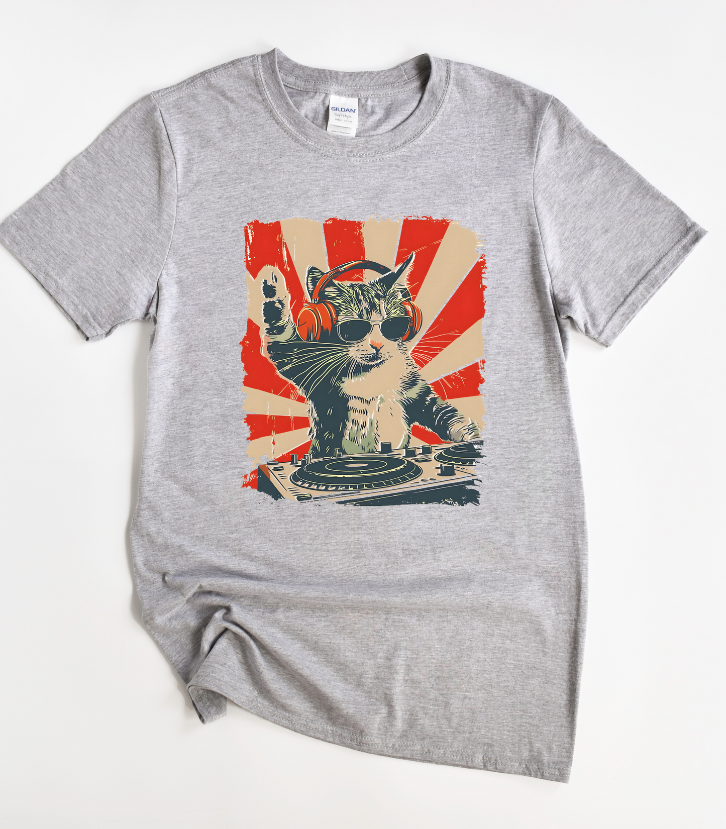 Cool DJ Cat T-Shirt