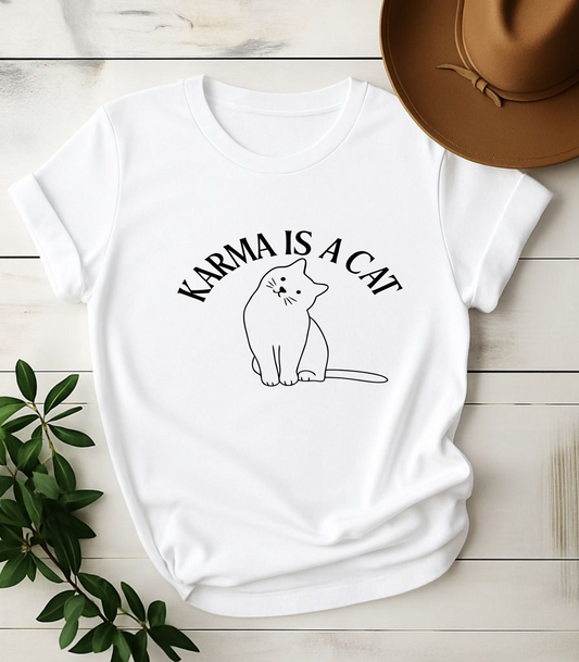 Karma Is A Cat T-Shirt