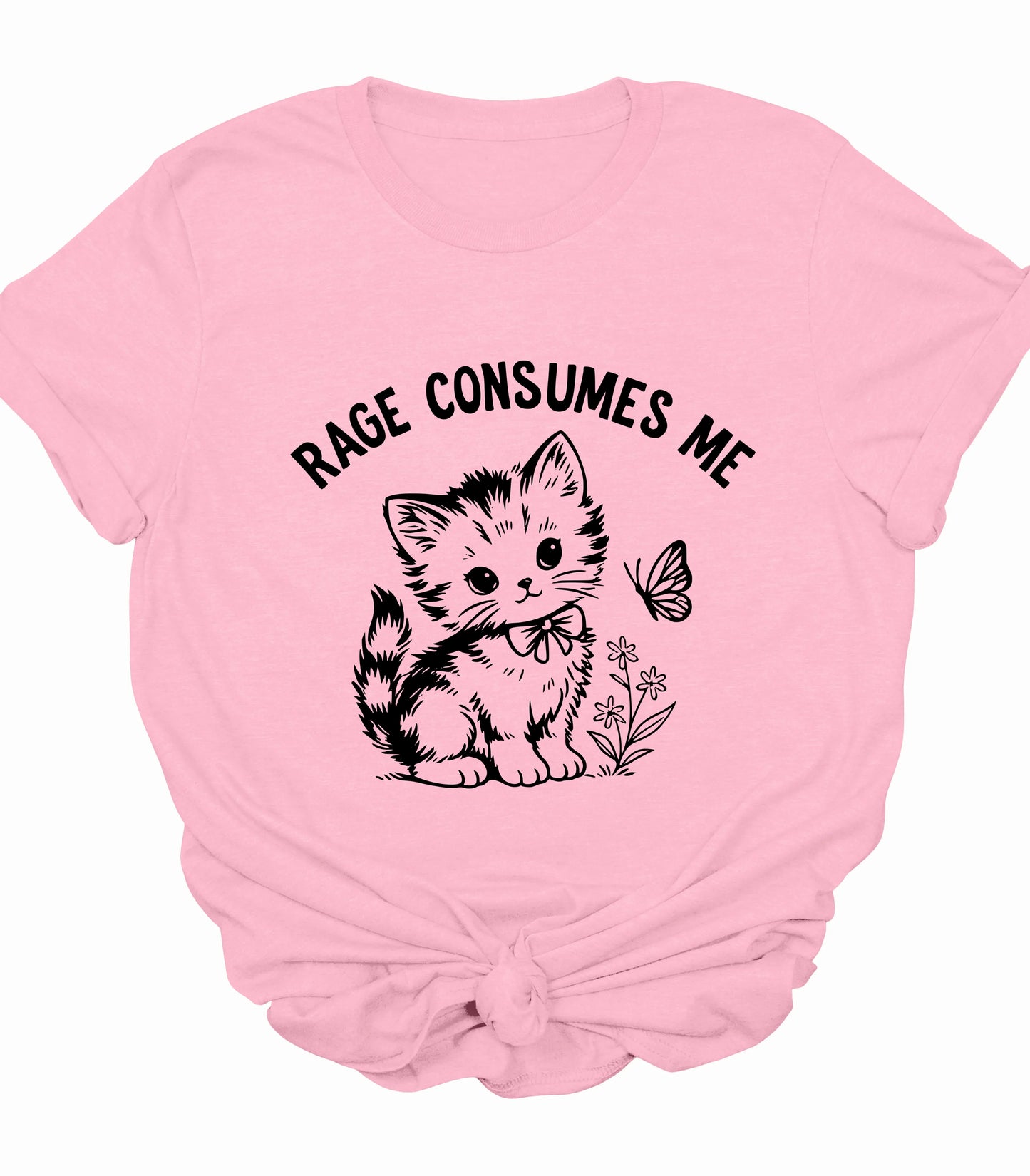 Rage Consumes Me Cute Cat T-Shirt