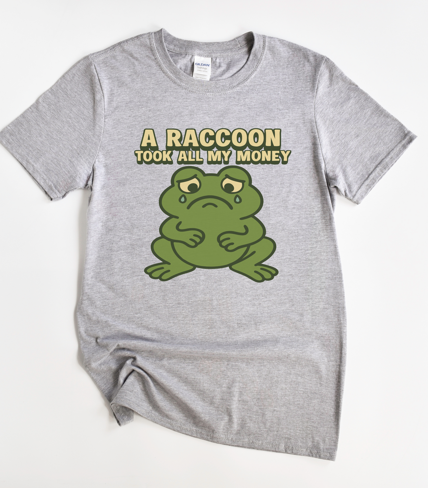 A Raccoon Took All My Money Frog T-Shirt