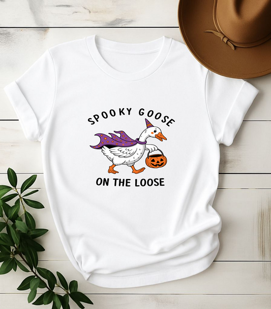 Spooky Goose On The Loose Halloween T-Shirt