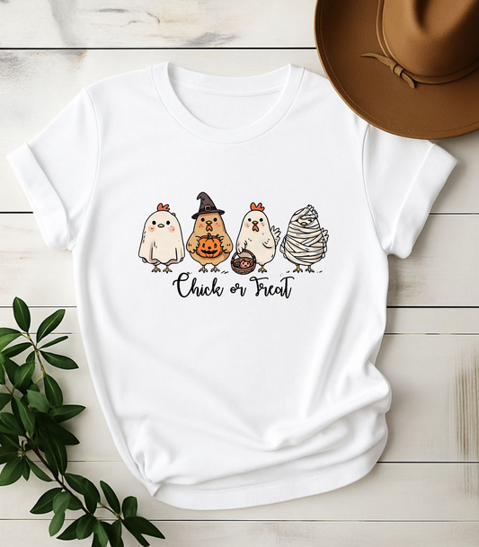 Chick Or Treat Halloween Funny T-Shirt
