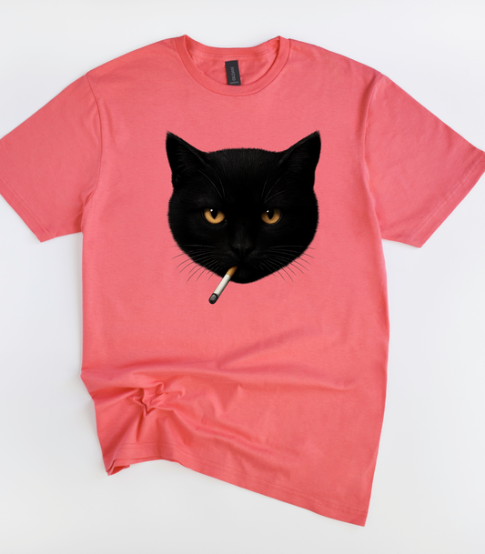 Smoking Cat T-Shirt