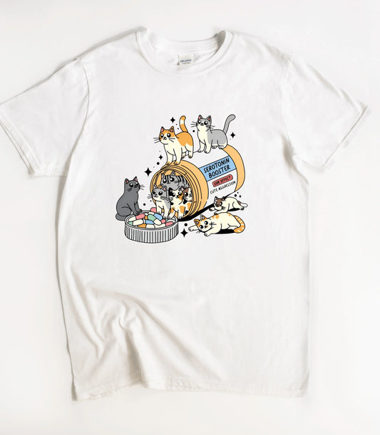 Serotonin Booster Cats T-Shirt