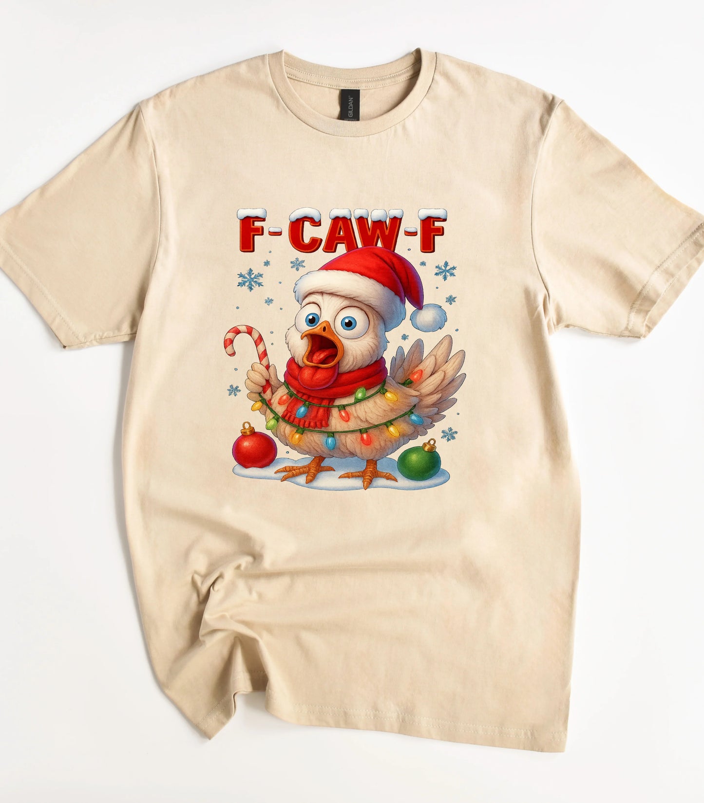 F-CAW-F Christmas Chicken T-Shirt