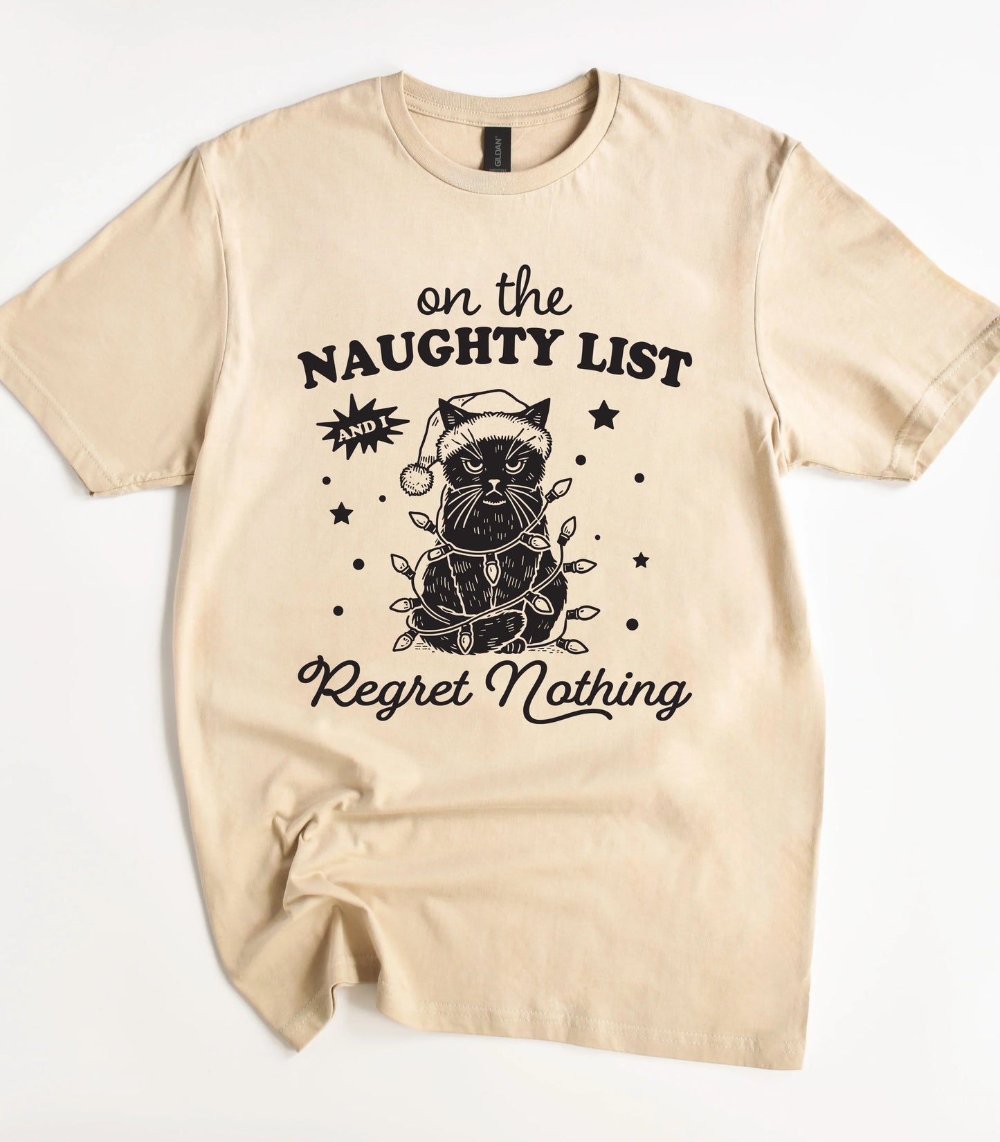 On The Naughty List Christmas T-Shirt