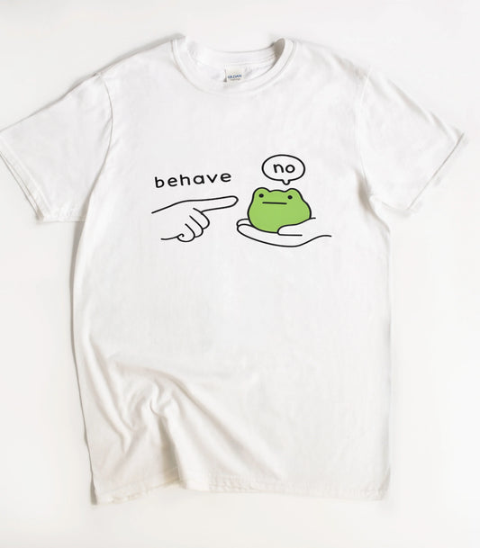 Behave No Dishonest Frog Meme T-Shirt