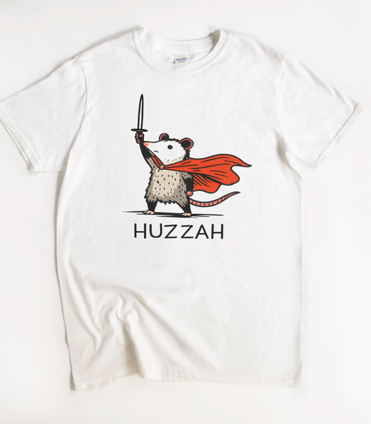 Huzzah Funny Opossum Meme T-Shirt