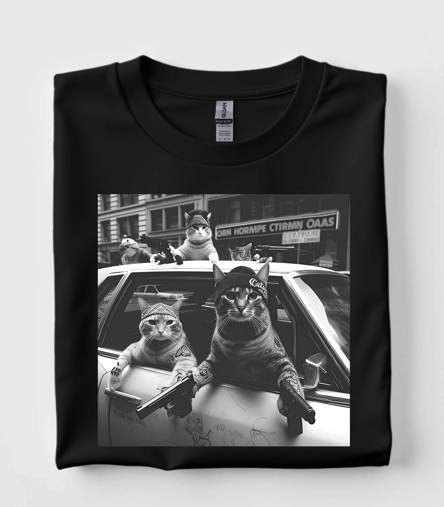 Funny Cat Gang T-Shirt
