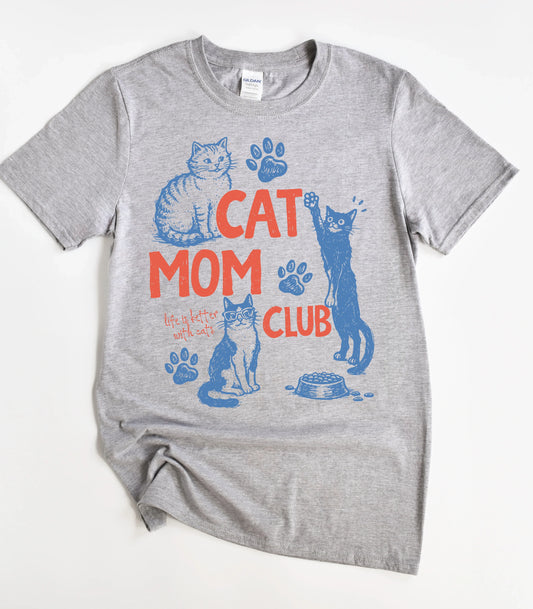 Cat Mom Club T-Shirt