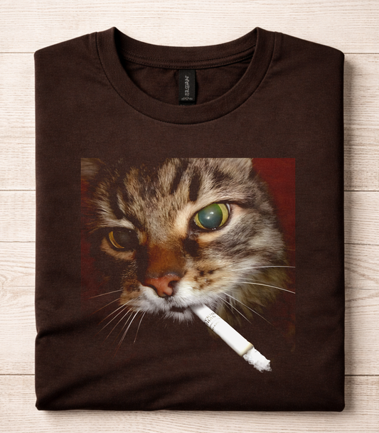 Cat Smoking T-Shirt