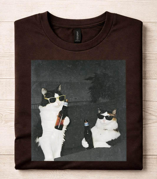 Cats Drinking Beer T-Shirt