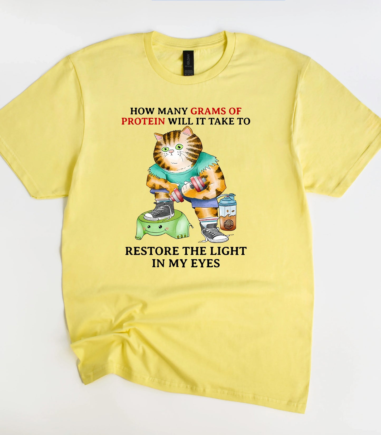 Funny Gym Cat T-Shirt