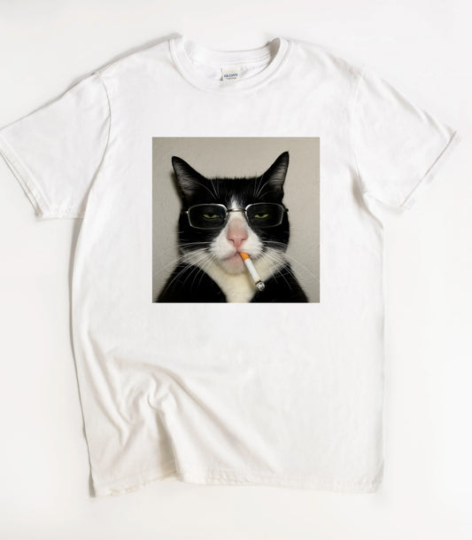 Funny Cat Smoking Meme Shirt