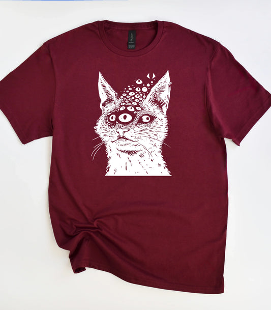 Weirdcore Dark Cat T-Shirt