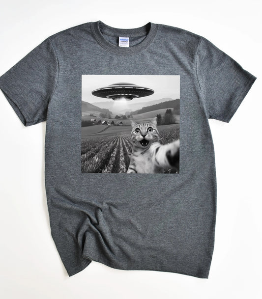 UFO Cool Cat Selfie Shirt