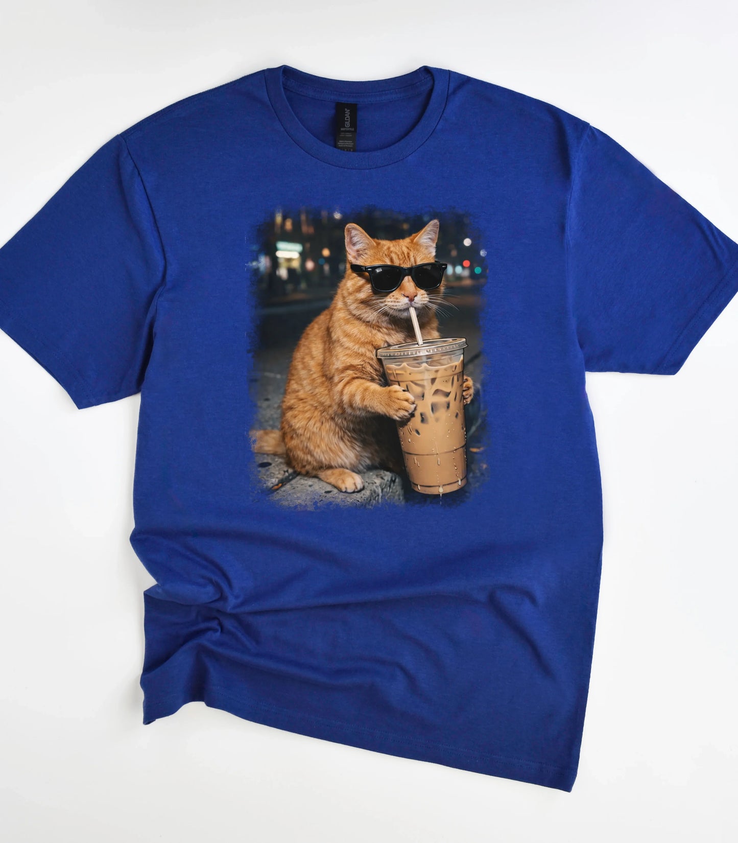 Iced Coffee Cat T-Shirt