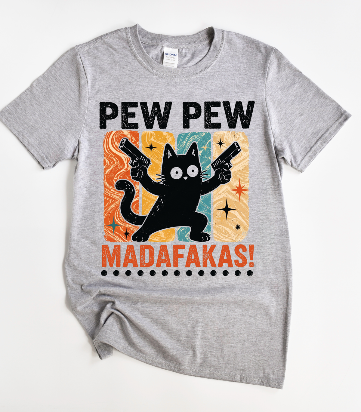 Pew Pew Madafakas Cat T-Shirt