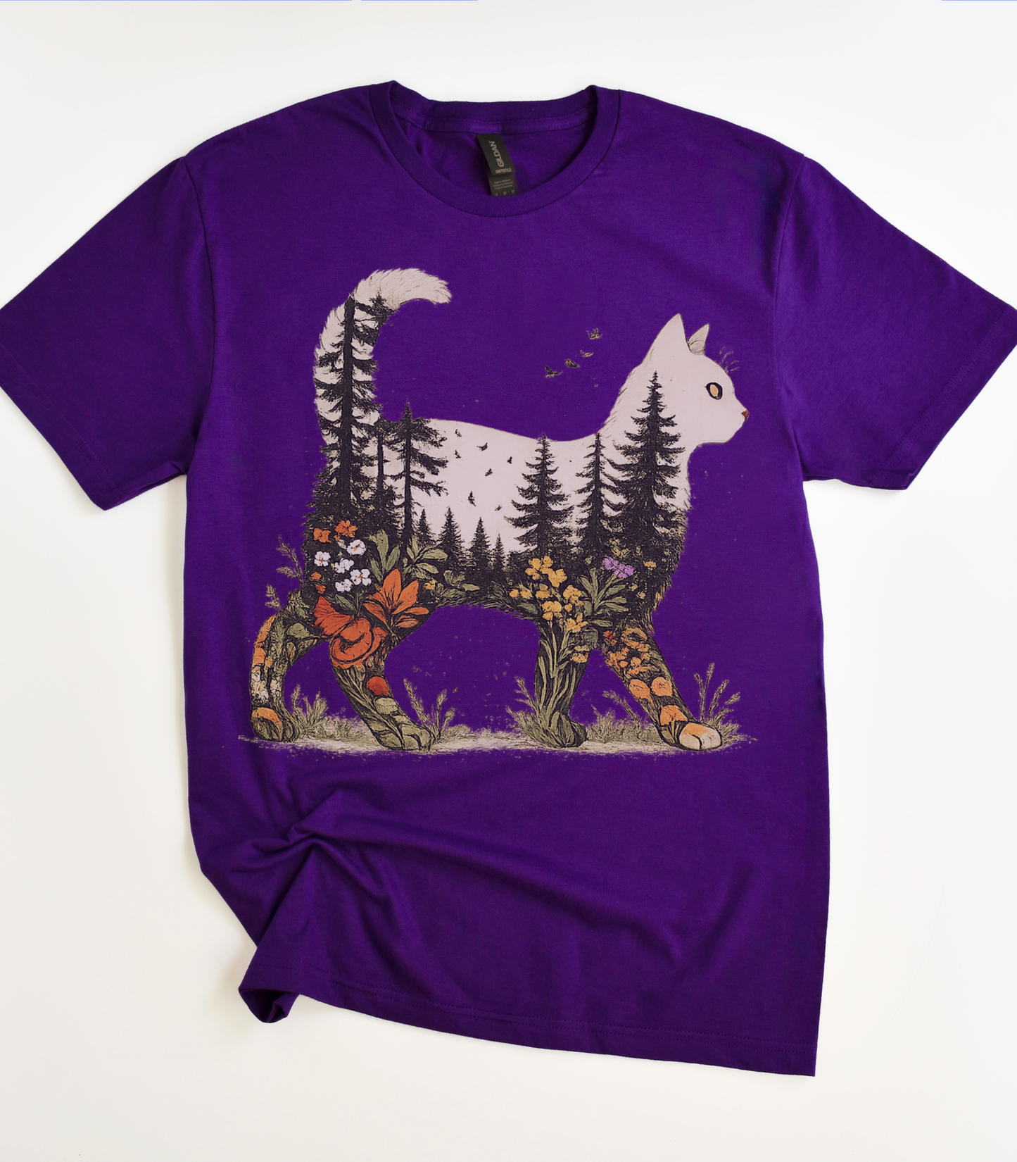 Boho Forest Cat T-Shirt