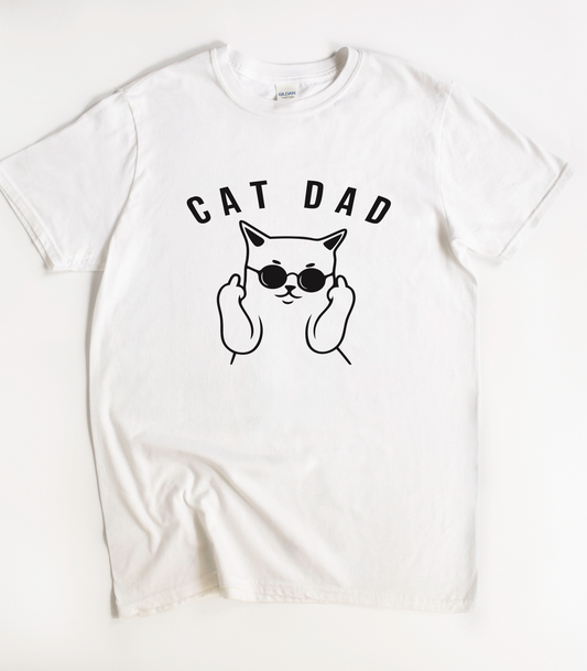 Cat Dad Funny T-Shirt