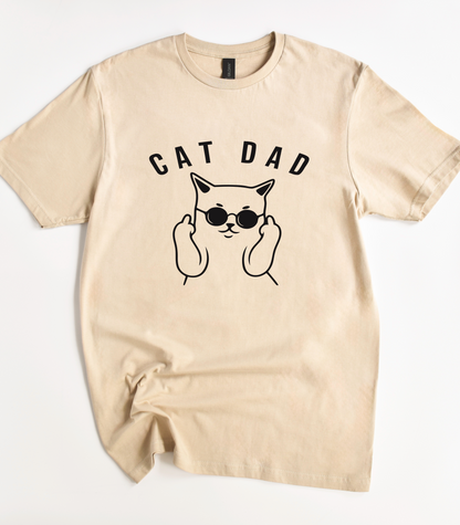 Cat Dad Funny T-Shirt