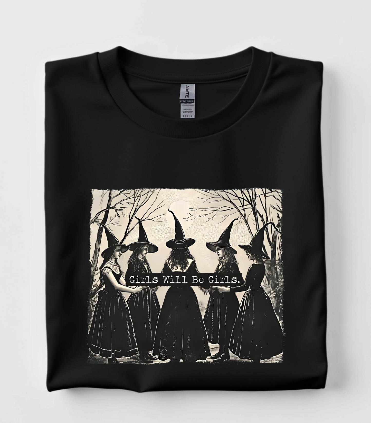 Vintage Girls Will Be Girls Witch Shirt