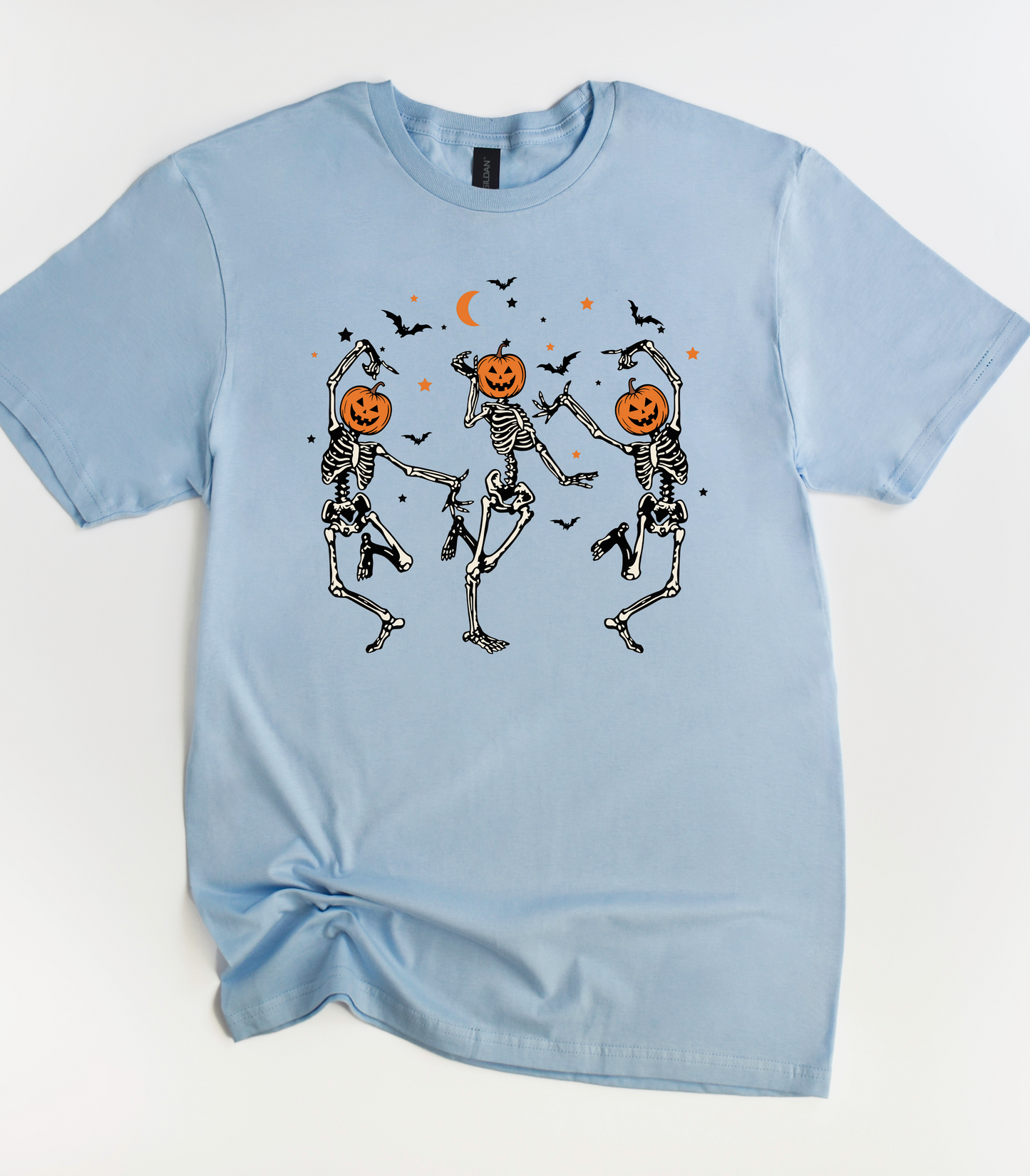 Dancing Pumpkin Skeleton Halloween T-Shirt