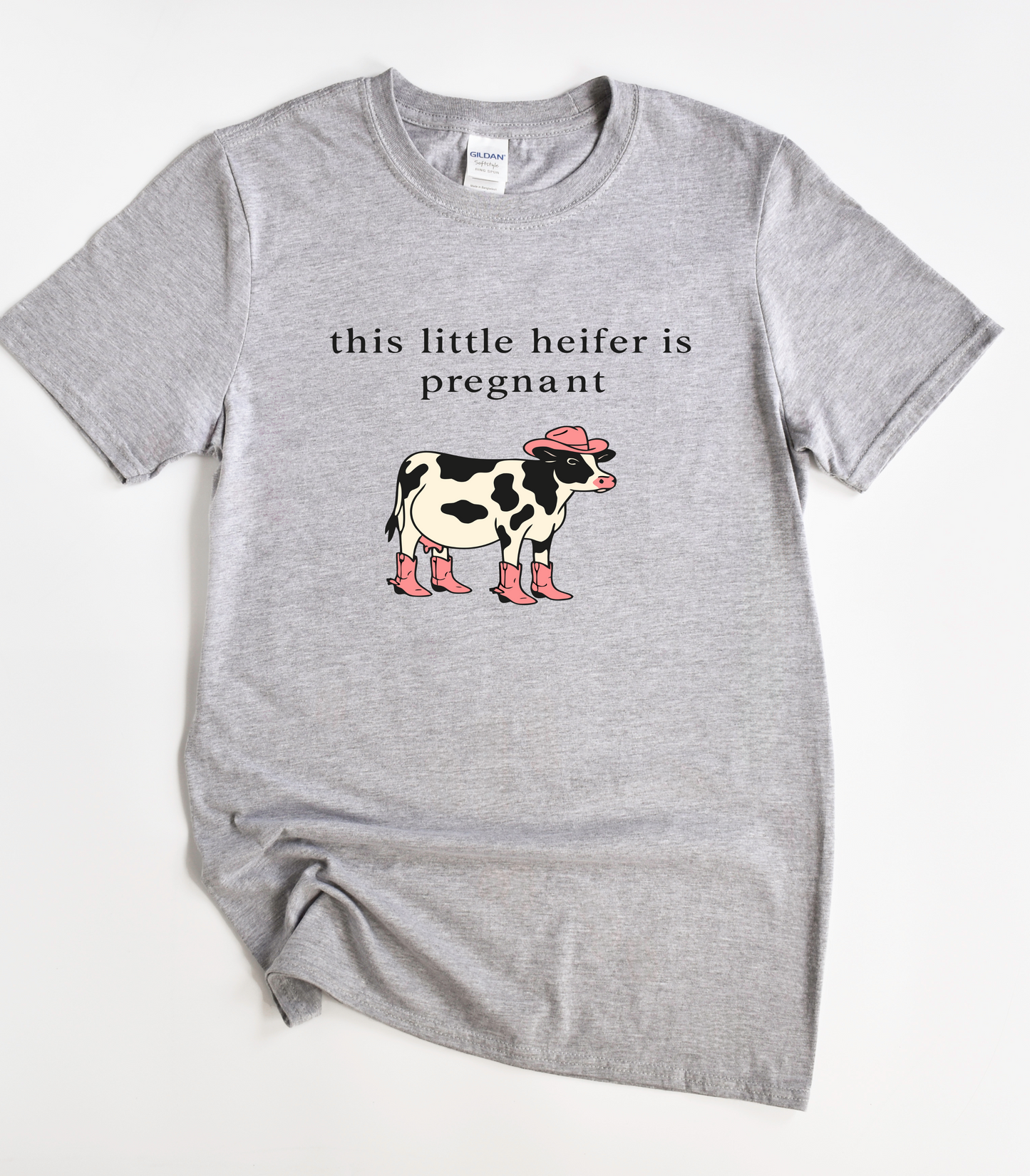 This Little Heifer Is Pregnant Funny Pregnancy Announcement Shirt