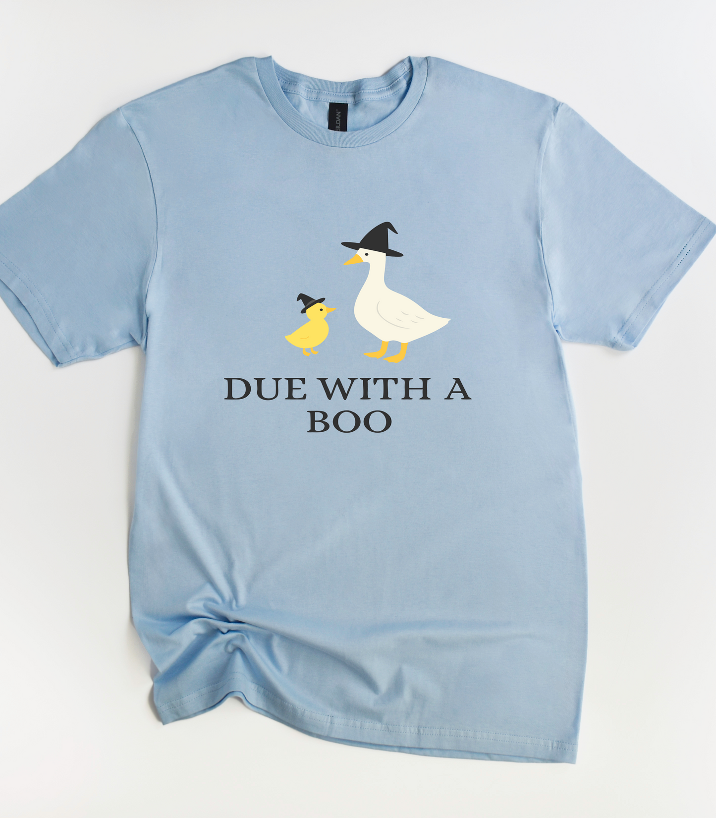 Due With A Boo Silly Goose Pregnancy Shirt