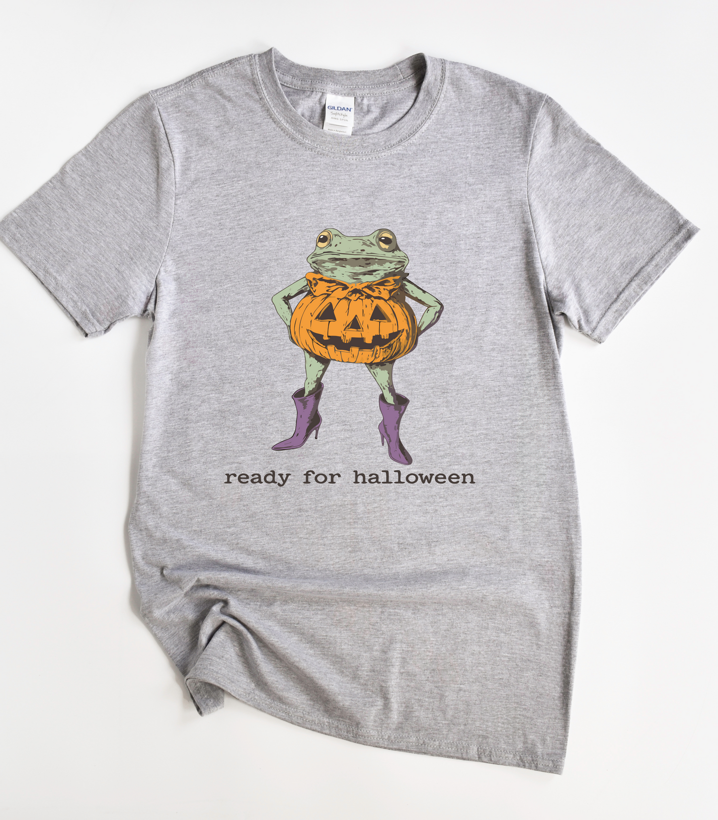 Ready For Halloween Frog Pumpkin Shirt
