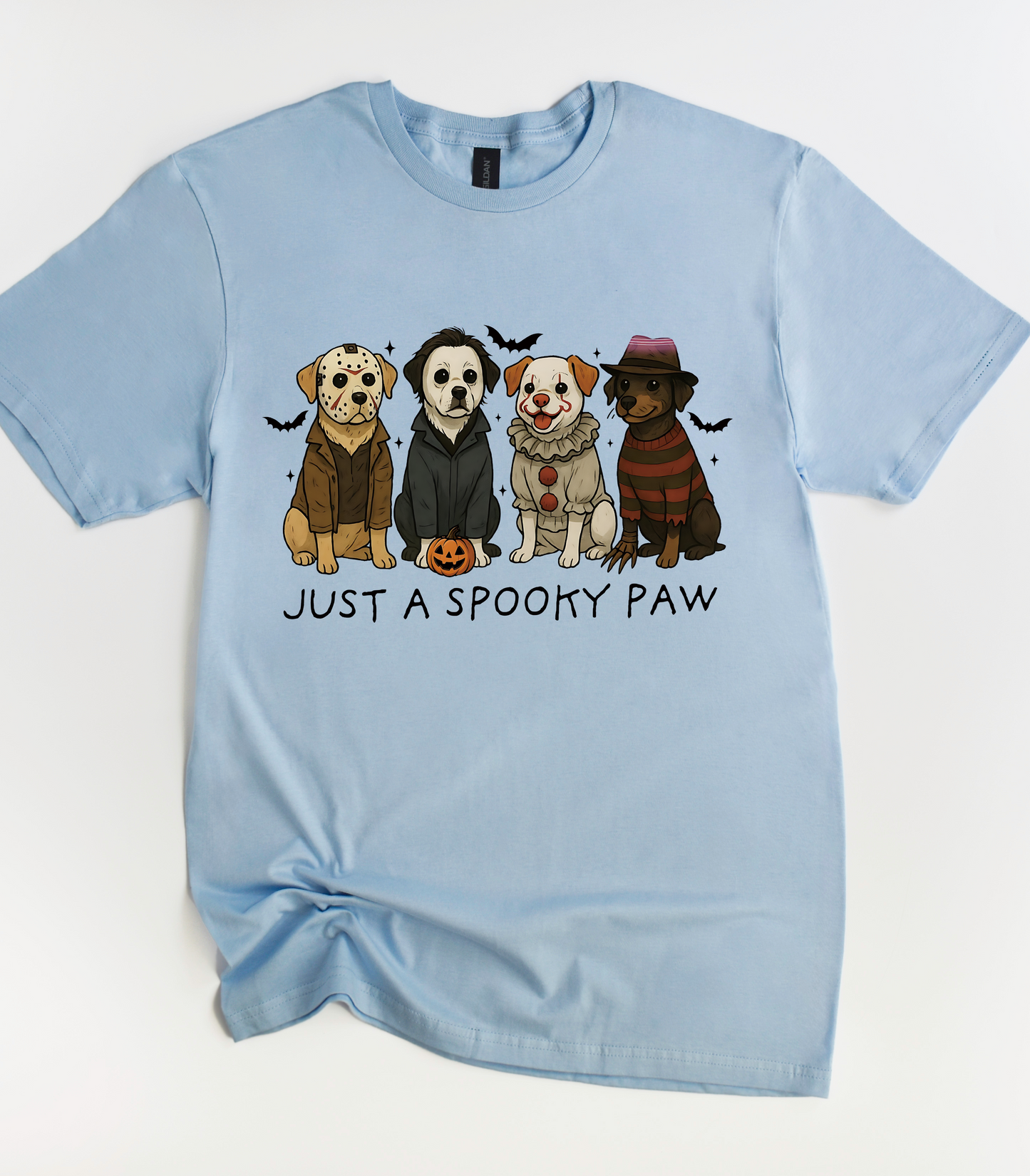 Just A Spooky Paw Halloween Dog Shirt