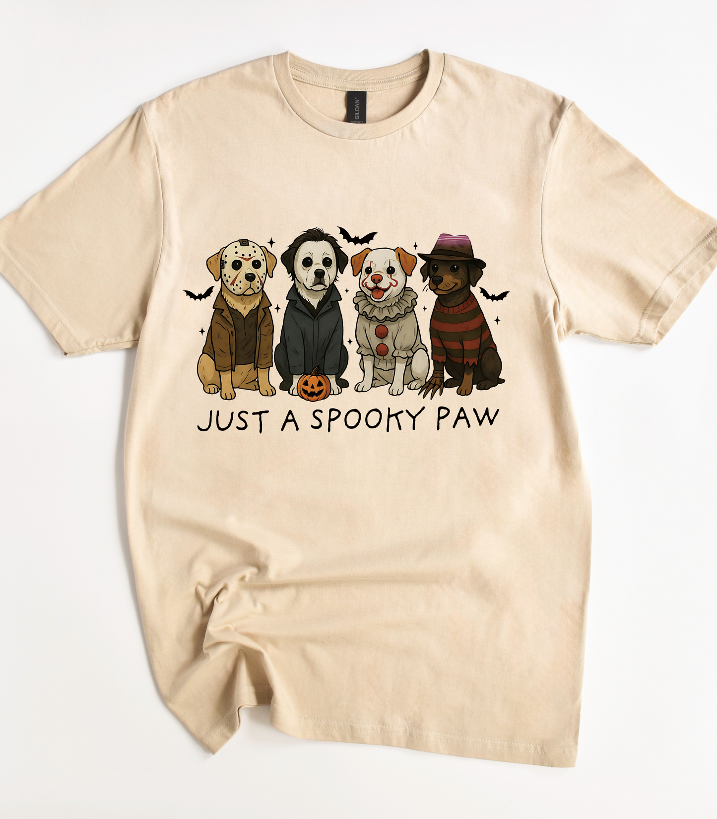 Just A Spooky Paw Halloween Dog Shirt