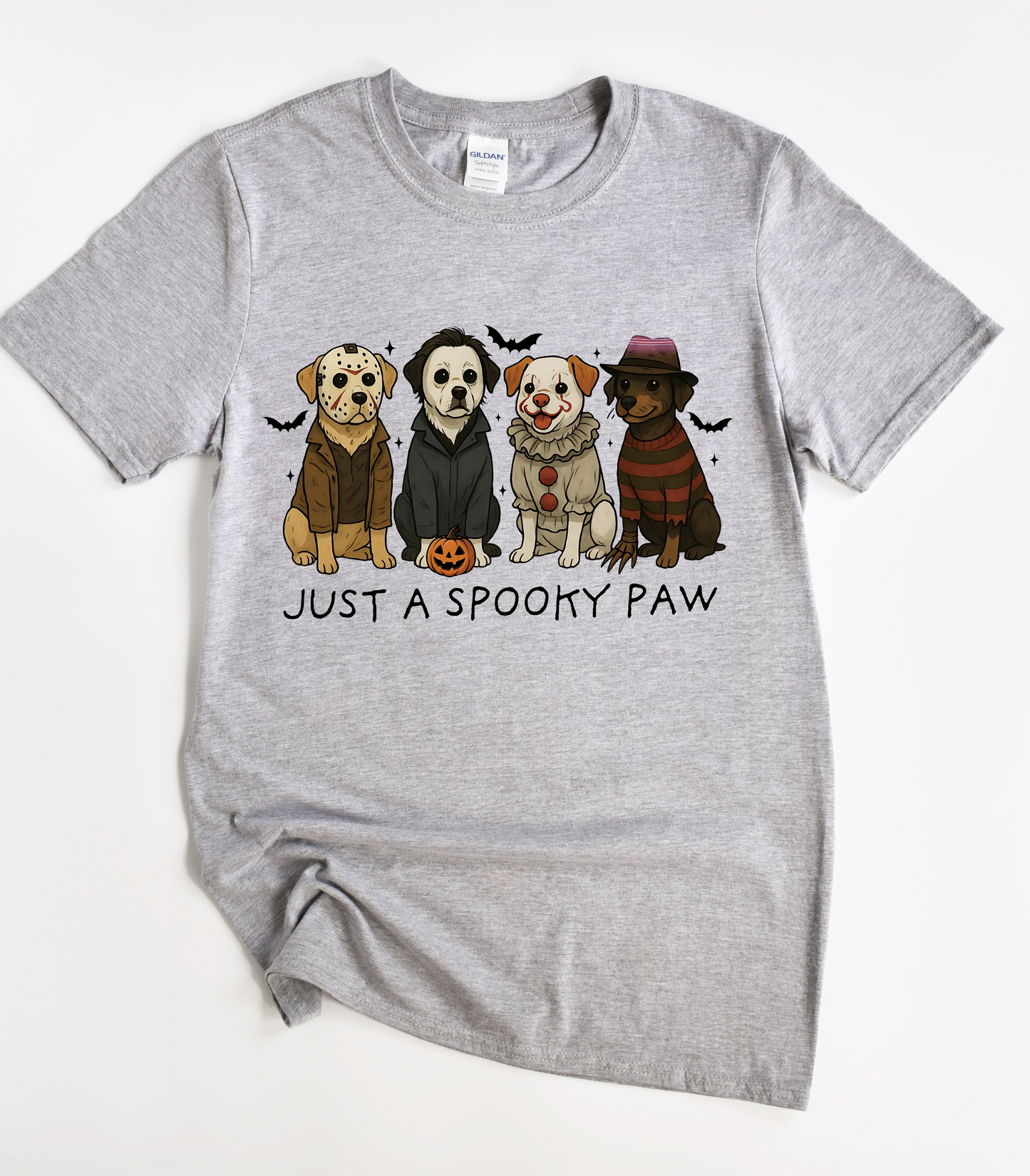Just A Spooky Paw Halloween Dog Shirt