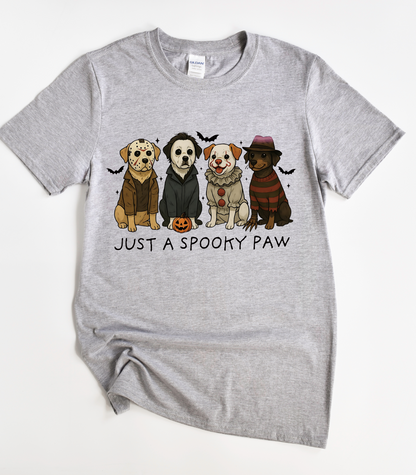 Just A Spooky Paw Halloween Dog Shirt