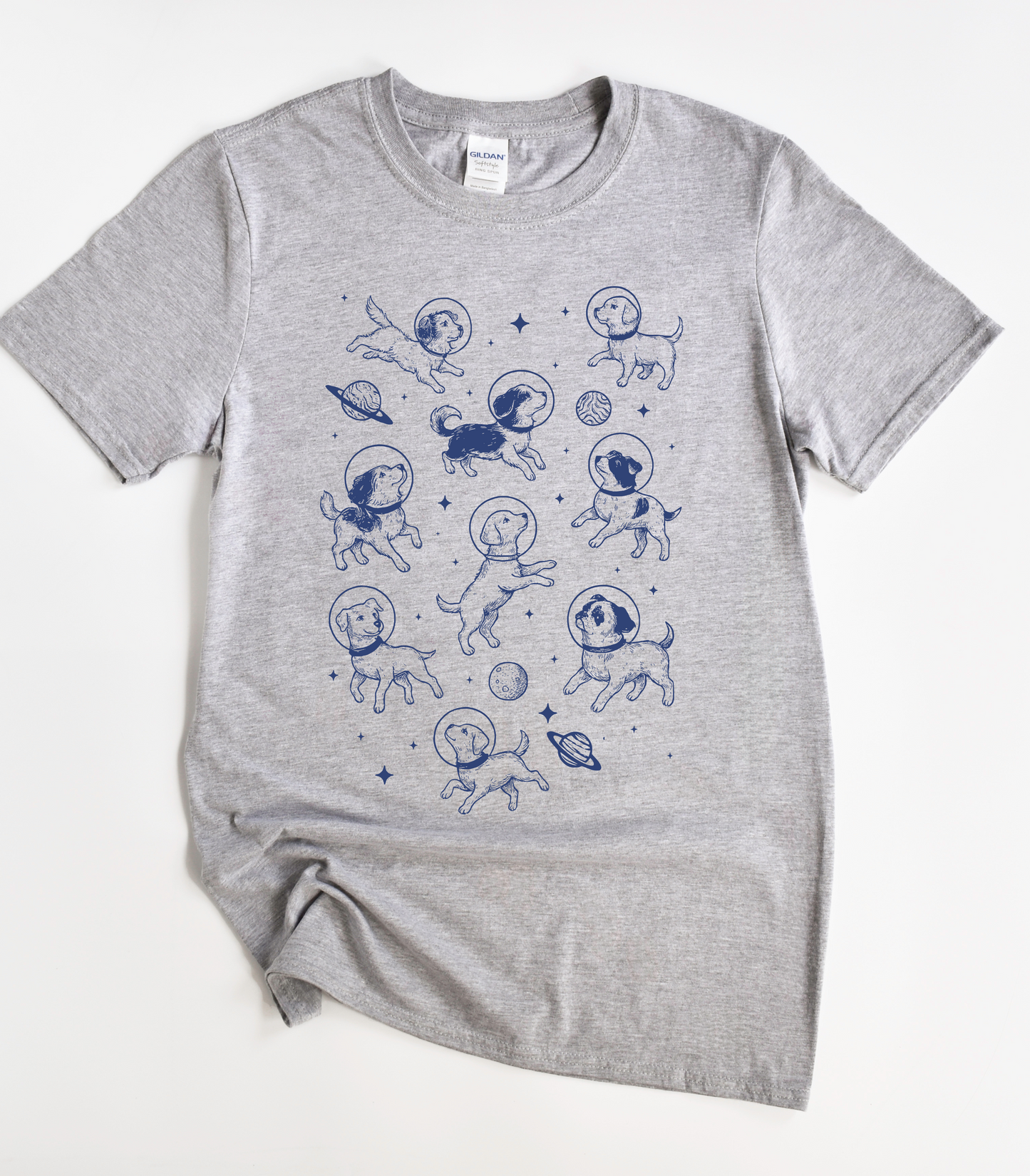 Dogs in Space Funny Dog T-Shirt