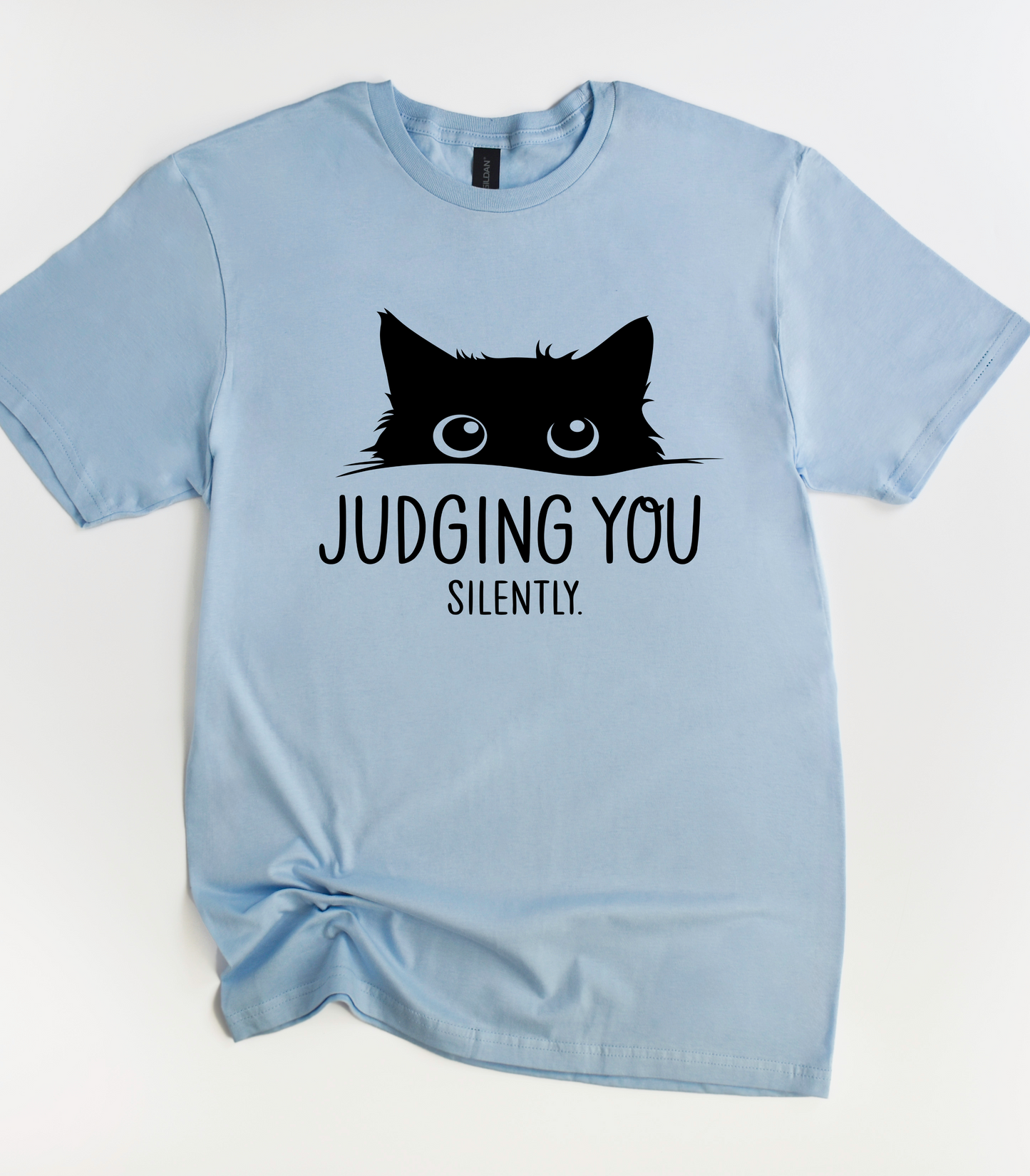 Judging You Silently Black Cat T-Shirt