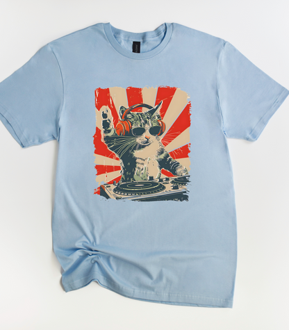 Cool DJ Cat T-Shirt
