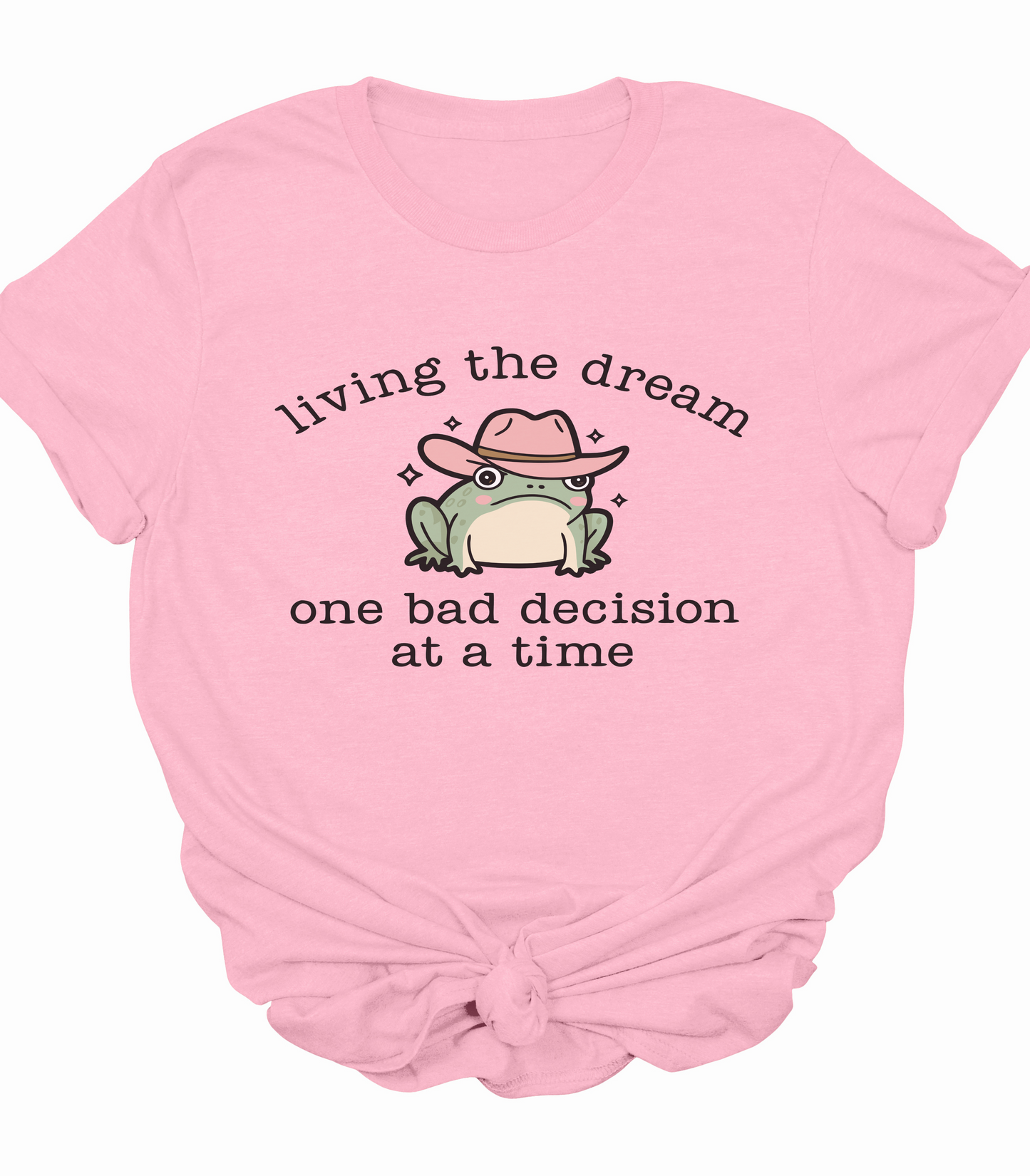 Living The Dream One Bad Decision At A Time Frog T-Shirt
