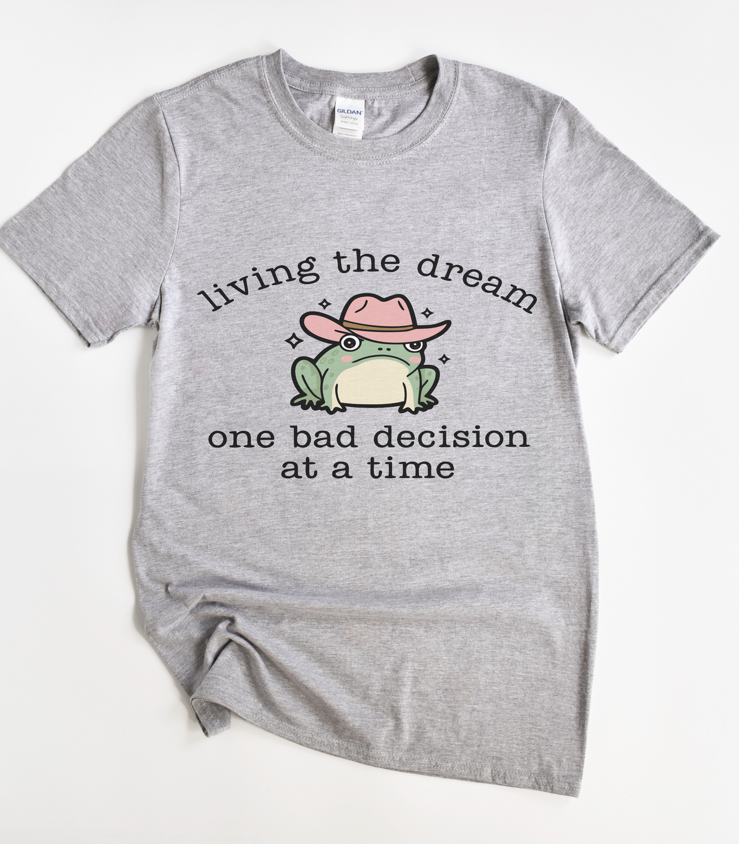 Living The Dream One Bad Decision At A Time Frog T-Shirt