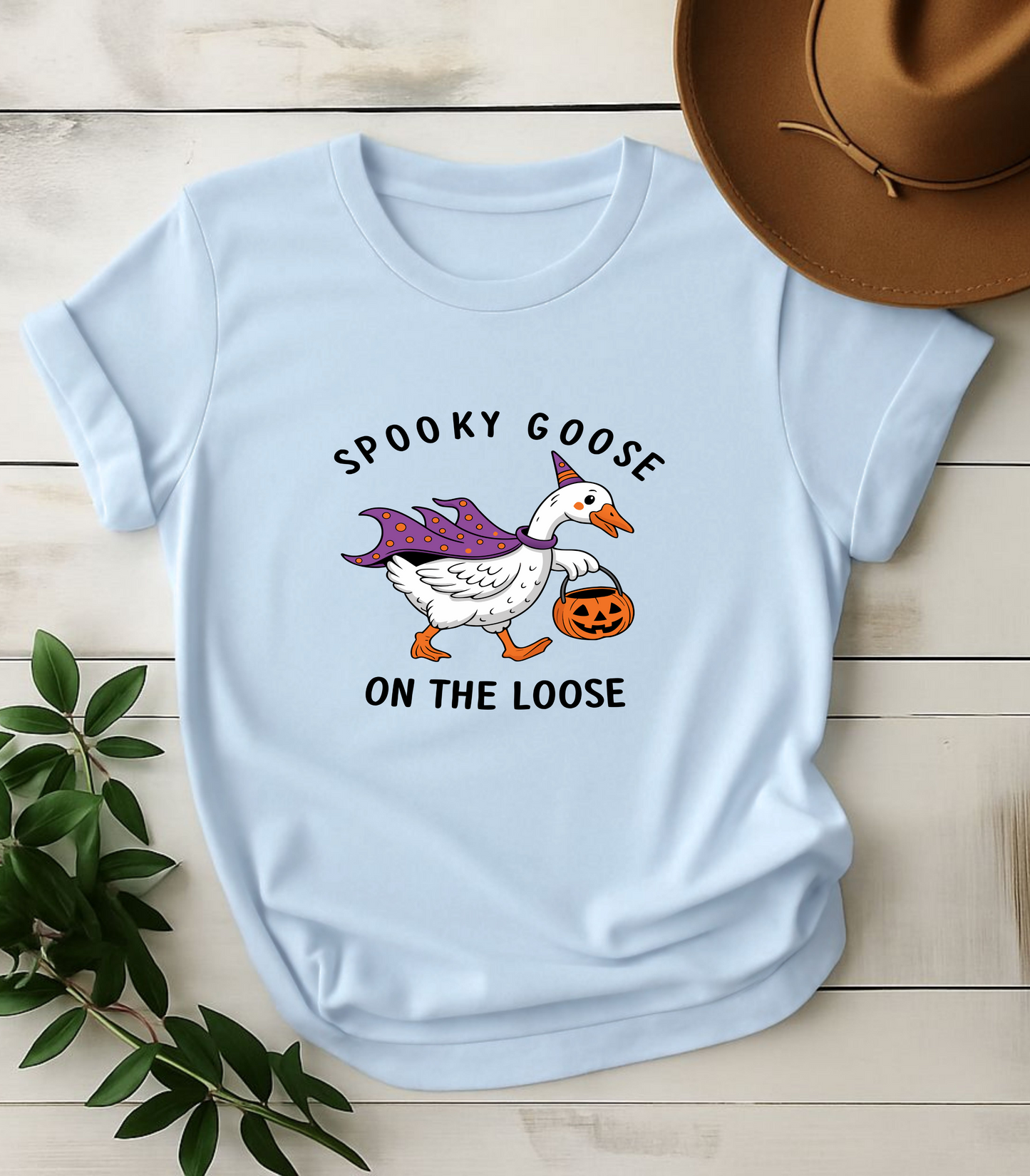 Spooky Goose On The Loose Halloween T-Shirt
