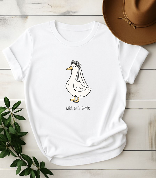 Funny Mrs. Silly Goose Bride T-Shirt