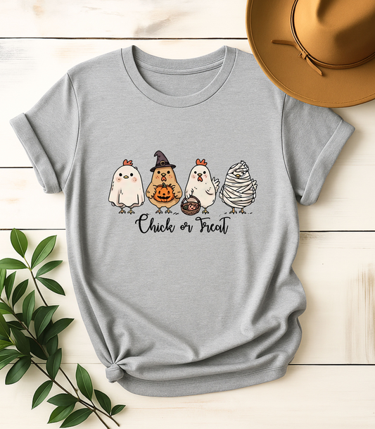 Chick Or Treat Halloween Funny T-Shirt
