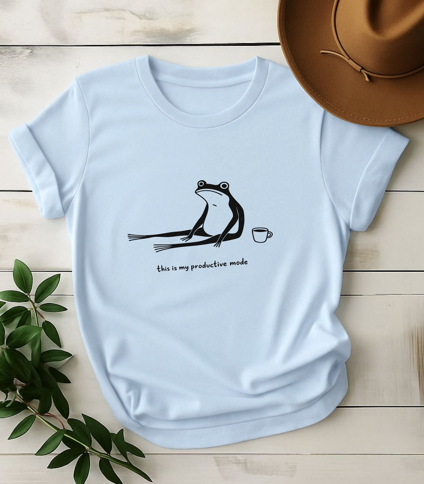 This Is My Productive Mode Frog Funny T-Shirt