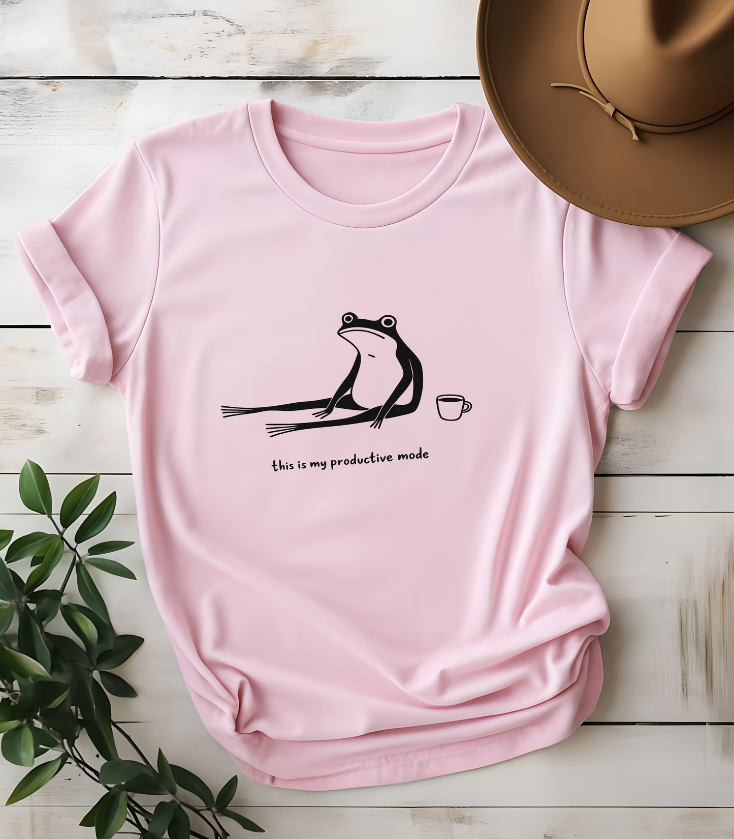 This Is My Productive Mode Frog Funny T-Shirt