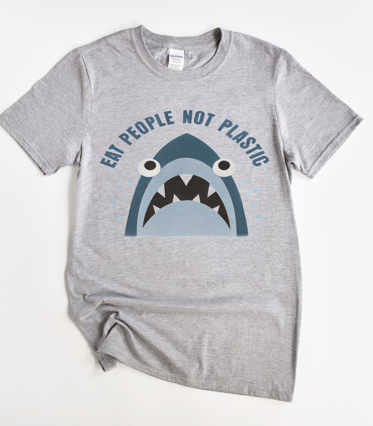 Eat People Not Plastic Shark T-Shirt