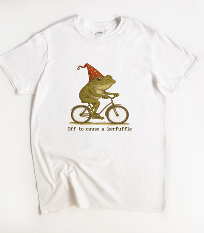 Off To Cause A Kerfuffle Frog T-Shirt