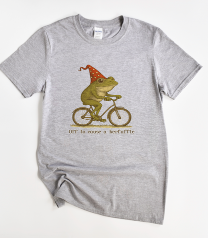 Off To Cause A Kerfuffle Frog T-Shirt